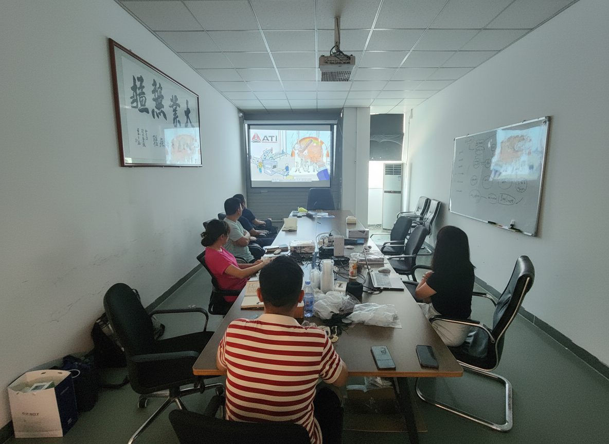 ATI presenting product development plans to vendor team